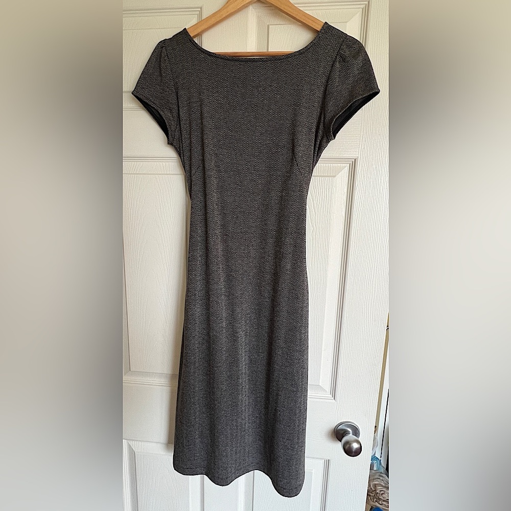 Mango short sleeve midi dress